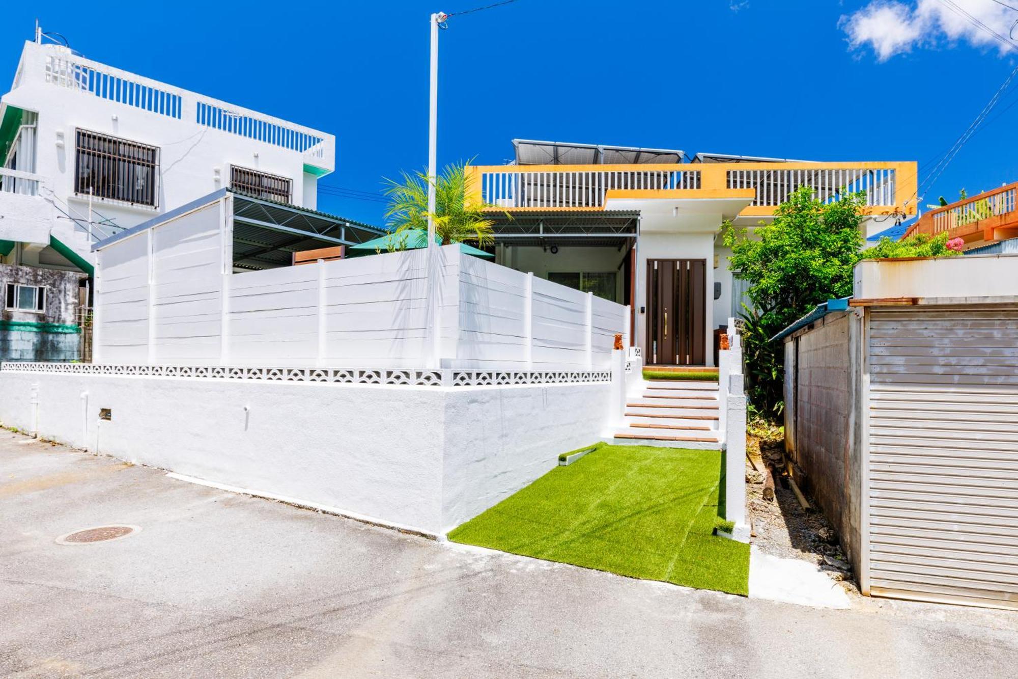 新規オープン サウナ Bbq ジャグジー付き 最大7名 無料駐車場4台 ビーチまで車で5分 Sky House Villa Uruma Ngoại thất bức ảnh